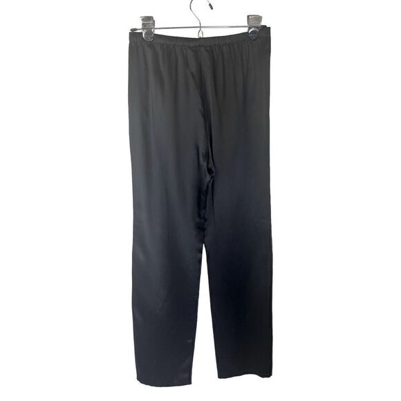 Vintage Emanuel Ungaro Silk Straight Leg Pant Elastic Waist/Drawstring Size 4/38